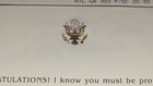 Jimmy Carter White House Eagle Scout Card & Envelope  — photo 3