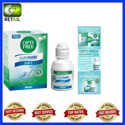 Doctor Recommended Puremoist Contact Lens Cleaner with HydraGlyde Moisture 2 Oz