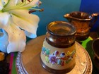 GORGEOUS!! 1800s ANTIQUE ENGLISH COPPER  LUSTERWARE floral tumbler -BEAUTIFUL❗️ — photo 6