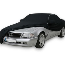 Ganzgarage Indoor Stretch Cover Carcover f&uuml;r Mercedes Benz SL R129 Schwarz.