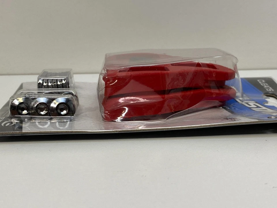 new bicycle Exustar clipless pedal RED CLEATS Look 9° FLOATING E-ARC1 - Image 3 of 4