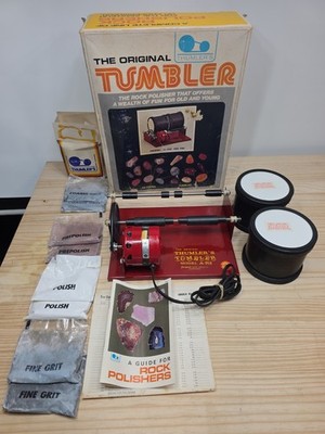 VTG Thumler's Tumbler A-R2 Rotary Rock Tumbler 2 Barrels jewelry polisher Nice