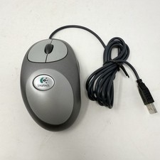 RARE Logitech Mouseman Dual Sensor Optical USB Wheel Mouse M-BL63B Corded