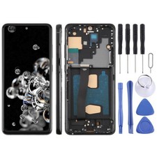 Assembly LCD Screen Digitizer Full Assembly For Samsung Galaxy S20 Ultra Frame