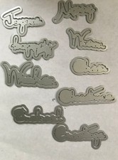 UNBRANDED Spellbinders Christmas Club Cutting Sentiments Dies