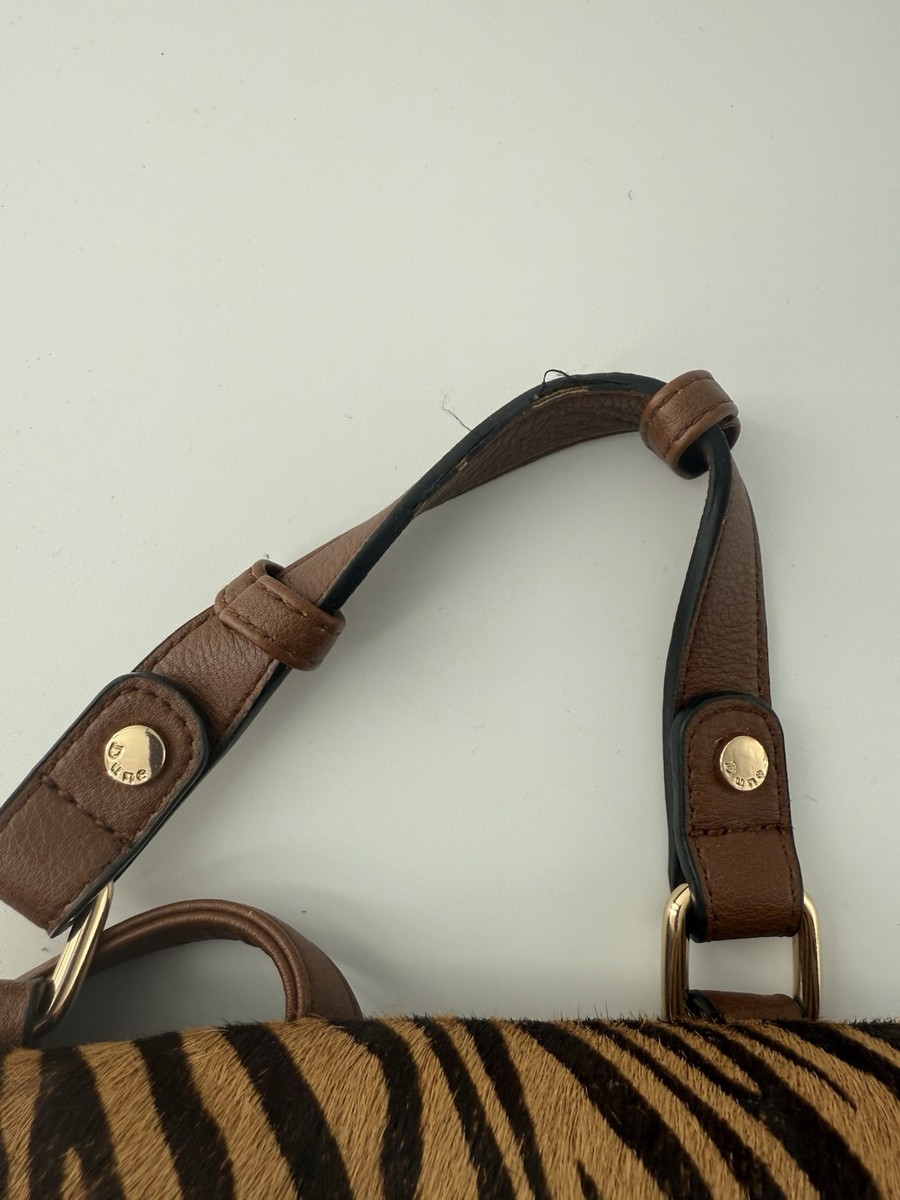 Dune London Leather Backpack Purse Handbag Animal Print Calf  display picture 2