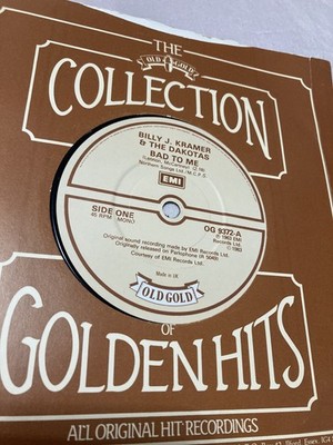 Billy J. Kramer & The Dakotas - Bad To Me (7'', Single, Mono,  Near Mint cond
