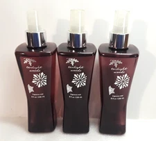 Bath Body Works Twilight Woods Fragrance Mist Snowflake Bottles Christmas 8oz x3