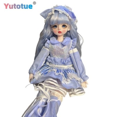 Yutotue 12 inch Blue Eyes Doll 1/6 BJD Toy with Full Set Outfits Kids Xmas Gift