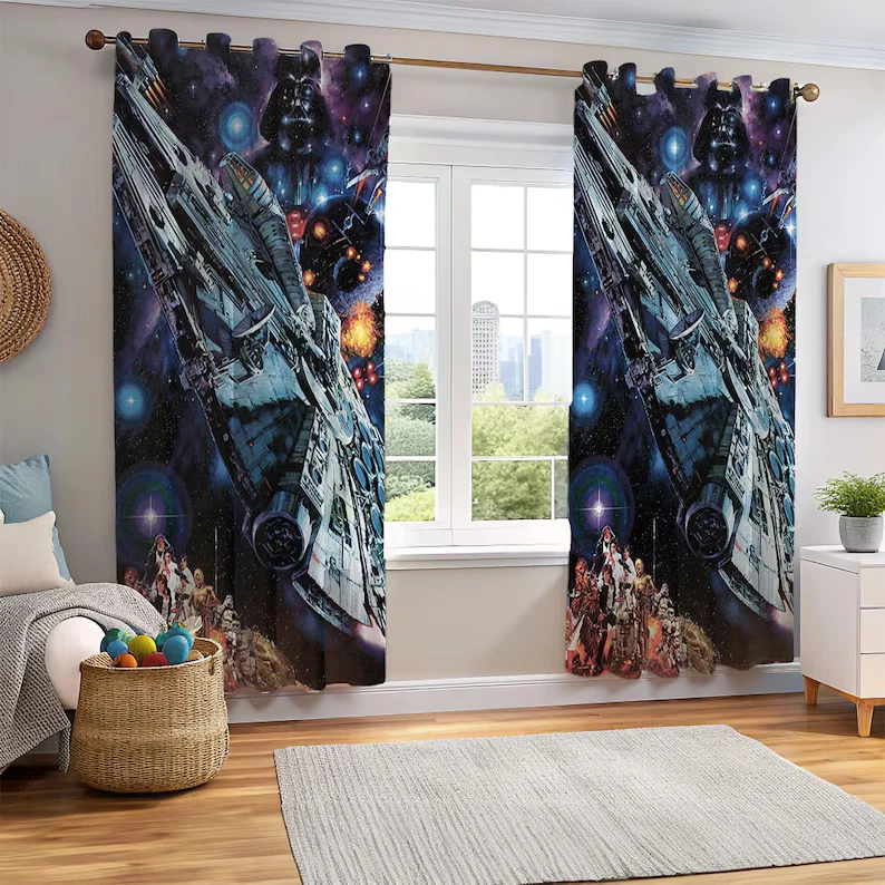 Star Wars Curtains In Curtains, Drapes & Valances for sale - eBay