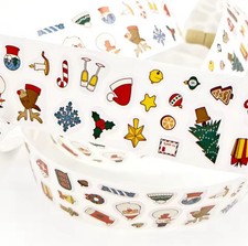 300 COUNT Classic Christmas Cartoon Images Small Stickers Lot