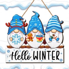 Christmas Winter Welcome Door Sign Decor 32 inches by 36 inches,
