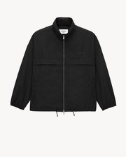 Chaqueta con capucha Saint Laurent Technical Blouson para hombre talla 52 XL repelente al agua