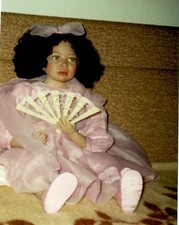 Künstlerpuppe von Christine Orange, ca. 80 cm mit Zertifikat