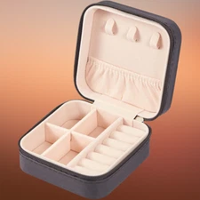 Ring box NEW Black Jewelry Travel Case Box Organizer Holder Storage Earring Case