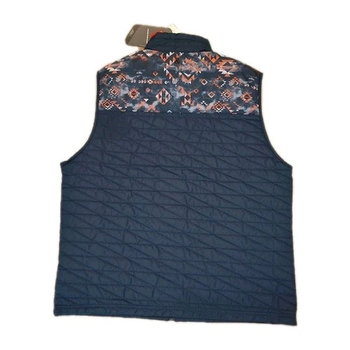 &Lore By Tahoe River Men's Quilted Vest Size XL Full Zip Blue Sleeveless Jacket  image 2