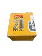 Vintage Brownie Reflex 20 Kodak Camera With Original Box and Instructions