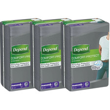 Image of Depend Comfort Protect Incontinence Underwear for Men L/XL -9 Pants- Pack 3