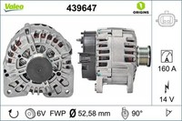 Lichtmaschine Generator Lima Valeo Origins - NEW O.E. Technologie 439647 14V 16V