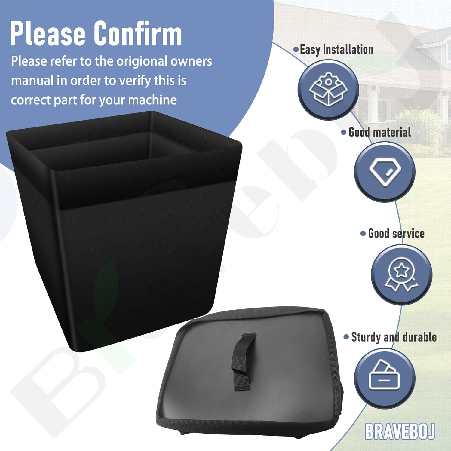 Braveboy 110-6674 GT4000 Grass Bag Compatible with Toro Zero Turn Lawnmowers 791