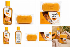 PAW PAW Papaya Soap  Oil Set 2Pc   Hydrating Cleansing Skin Care FREE SHIPPING.