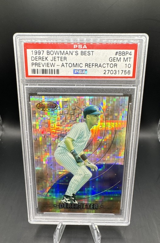 1997 Bowman's Best - Preview Derek Jeter Atomic Refractor PSA 10