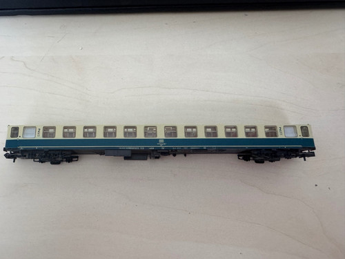 Roco Spur N DB Liegewagen Bcm 241 24493 K ozeanblau beige KKK Epoche 4 | Zustand: Gebraucht