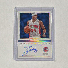 Panini Grand Reserve Tobias Harris Upper Tier Auto 49/99 #38 Pistons 2016-17
