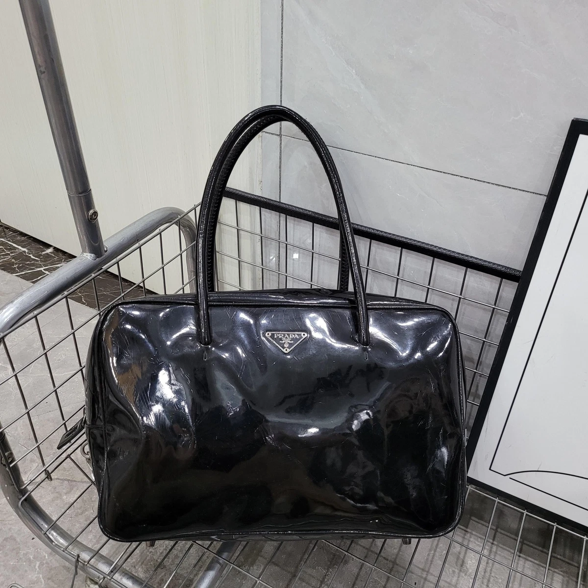 PRADA Patent Shoulder Bag Bags & Handbags for Women for sale | eBay