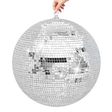 12/20/24In Large Disco Ball Mirror Big Hanging Glass for Party Events Wedding