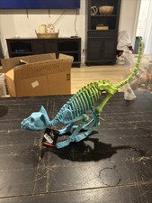 Hyde EEK Blue Green Cat Skeleton Plastic Halloween Prop Kitty Rainbow Animal