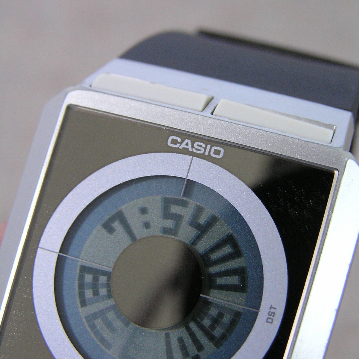 p*0様 希少レア 　ジャンク　日本製　ペラ　FSー０２　カシオ　フィルムウォッ Rare!] CASIO FILM WATCH FS-02 Super Thin 90s Retro Databank Watch