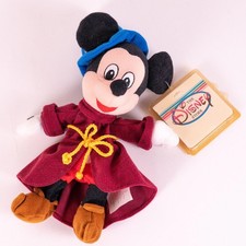Disney Store Vintage Mini Bean Bag Sorcerer Mickey Mouse 8  Beanie Plush Toy