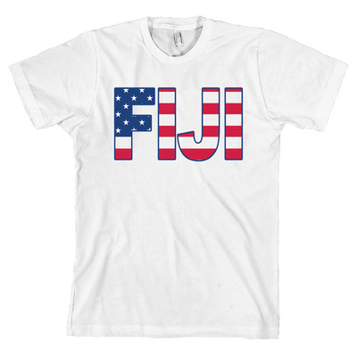 Phi Gamma Delta FIJI Bella + Canvas T Shirt Fraternity USA Letters *ALL SIZES*