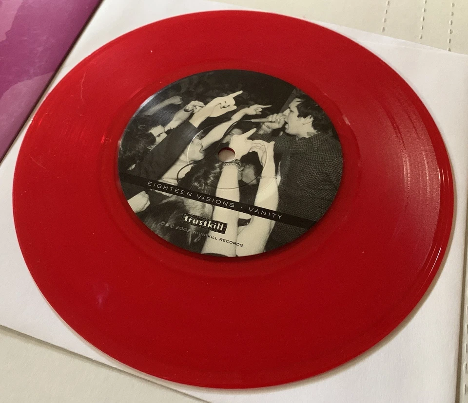 EIGHTEEN VISIONS Vanity 7” Red Vinyl-Poison The Well Converge Bleeding Through - Image 4 of 4