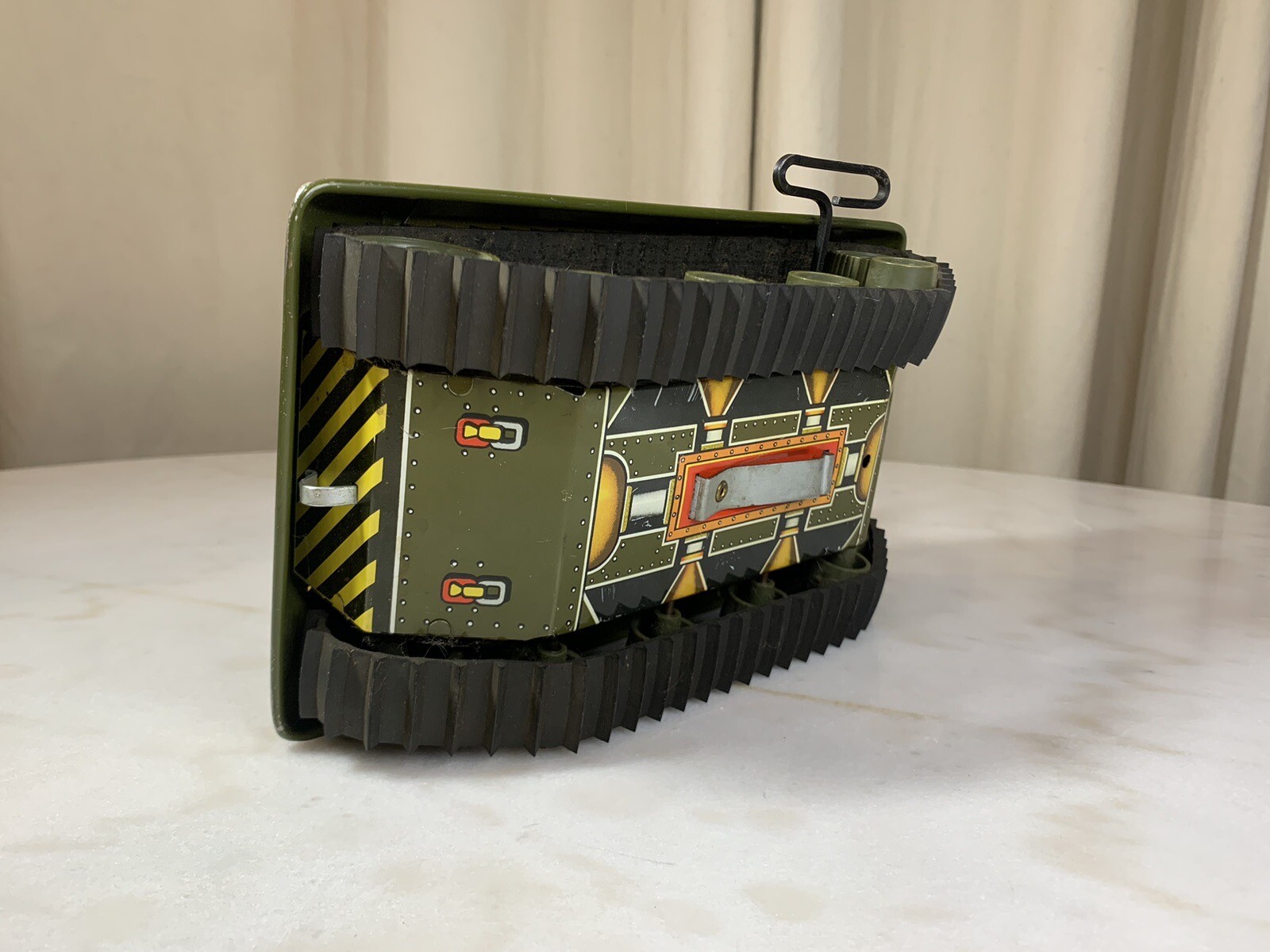 Vintage Marx Toys U.S. Army Wind-Up Tin Camouflage Tank *Read description