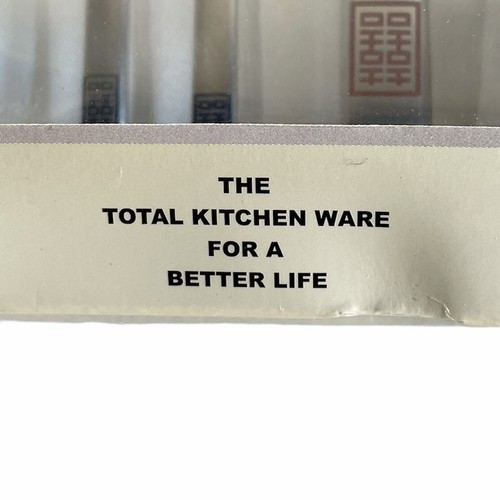 BSF Chop Sticks And Spoons Stainless Baek San Utensils Silverware New In Box - Picture 5 of 6