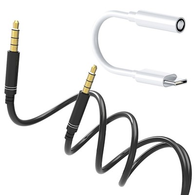 High Quality Type C to 3.5mm Audio Aux Jack Cable & 3.5mm Cable f Google Pixel 2