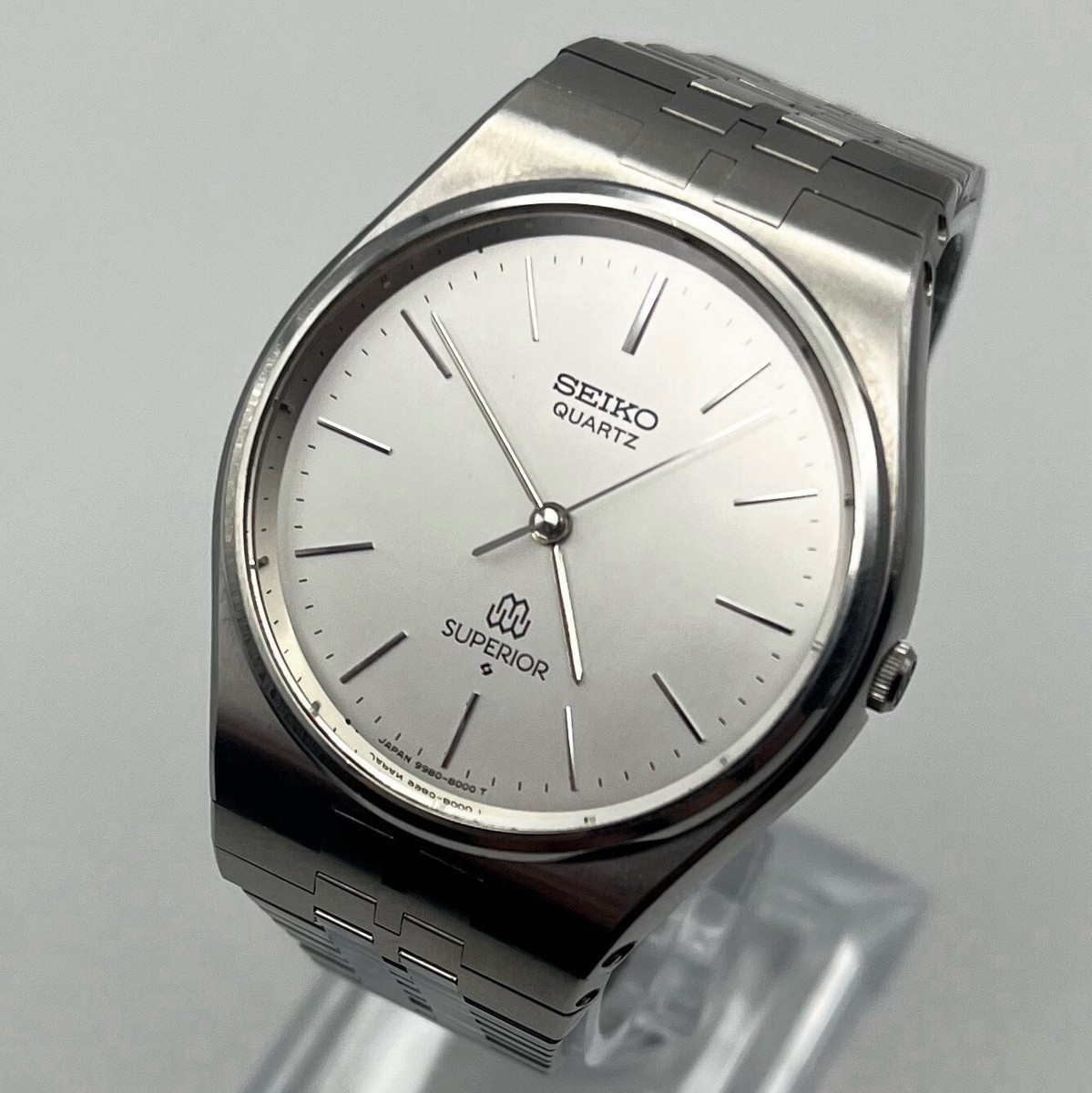 Seiko Quartz Superior 9980-8000 36mm Integrated Bracelet