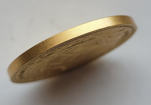 Medalla de Oro para Excelente Graduación de Escuela Secundaria Chapada en Oro Ucrania SSR Soviética - Imagen 7 de 10