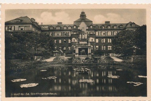 Postcard, Glauchau, City Hospital 1915 (G)19429