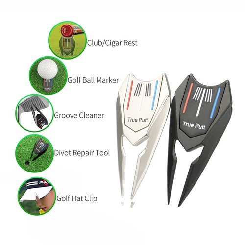 Pitch Mark Repairer Divot Repair Tool Putting Aid Ball Marker Golf Accessories