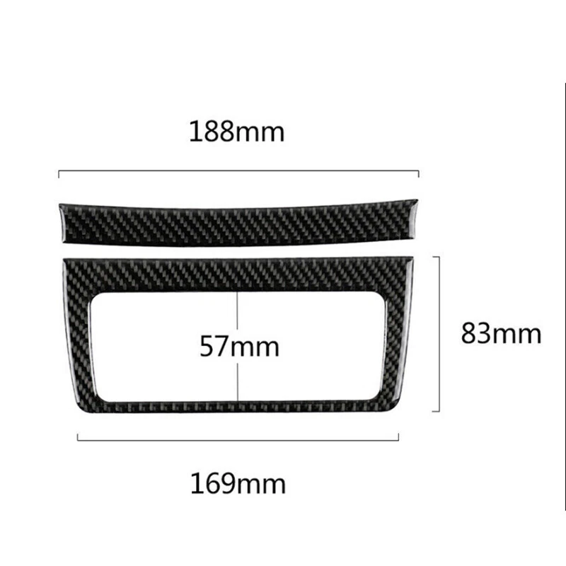 Cubierta de salida de ventilación de aire trasera de fibra de carbono apta para Lexus IS250 IS350 2014-2017 Foto 2 de 4