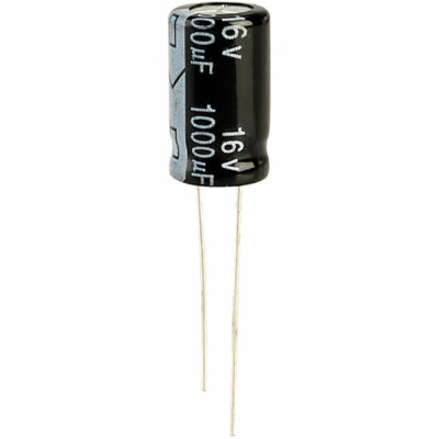 5 Condensatori Chimici Elettrolitici 1000µF 1000uF 16V Radiali