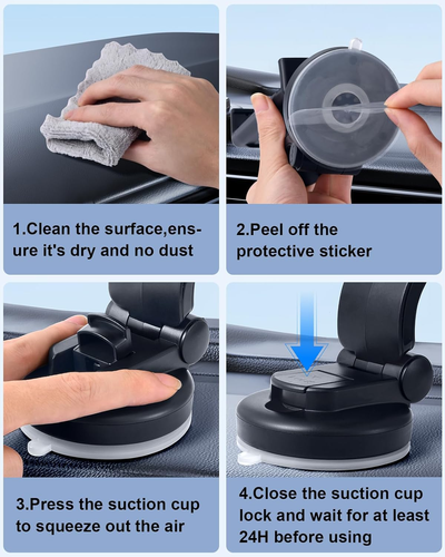 Car Phone Mount for Samsung Galaxy Z Fold 6 5 4 3 2 - Folding Screen/Tablet Hold - Picture 8 of 12