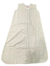 Halo SleepSack Back is Best White  Teal Cotton Babies Birth to 6 months Small
