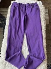 Hanna Andersson Girls Sz. 150 Purple   Not So Skinny  Jeans. Cute, Comfortable