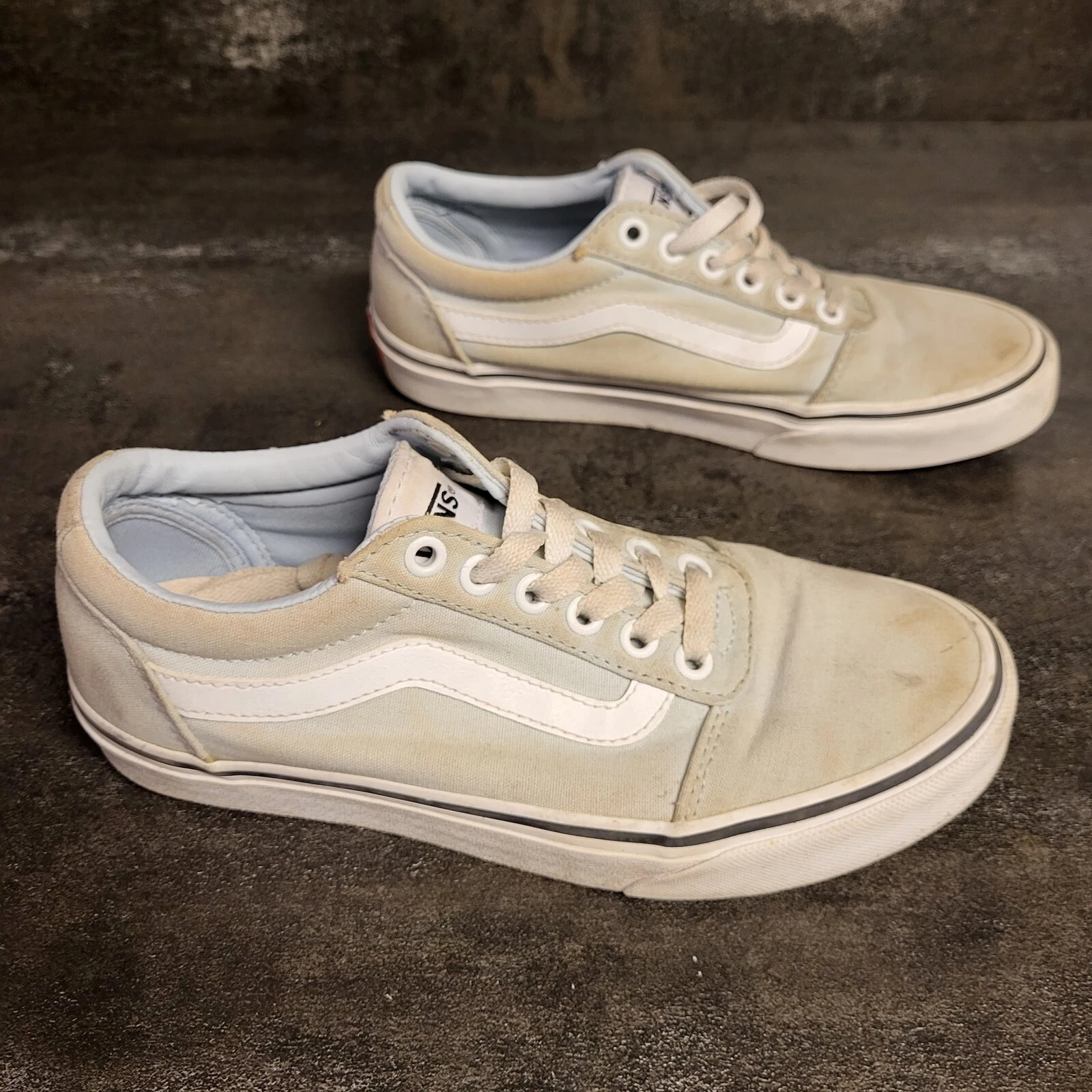 Scarpe da sneaker stringate Vans Off The Wall sbiadite tela blu sbiadite taglia 7