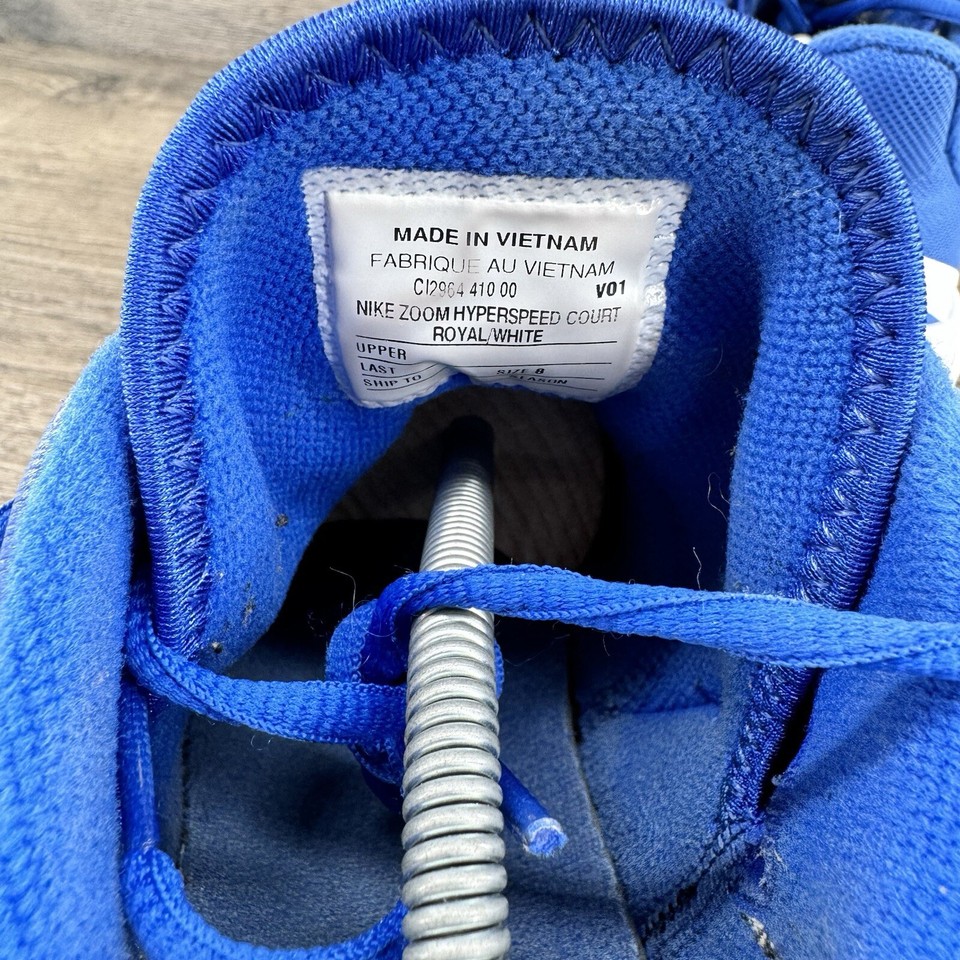 Nike Zoom Hypercourt Court Women's Volleyball Shoes Size 8 Royal Blue