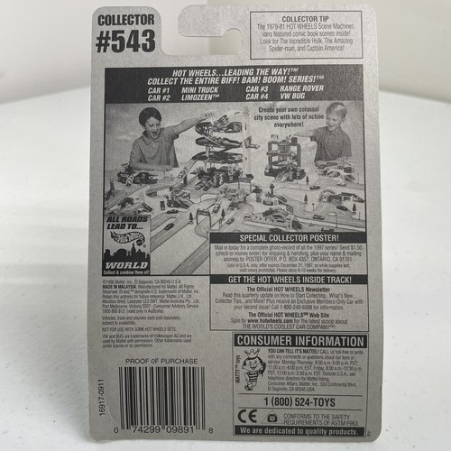 Vintage 1996 Hot Wheels Biff! Bam! Boom! Series Complete 16914 16915 16916 16917 - Picture 13 of 14